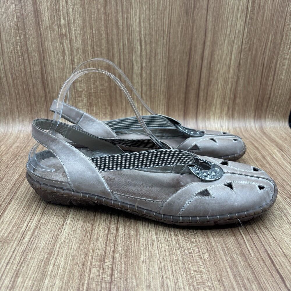Remonte Dorndorf Tan leather sandals EU 42‎ 10-10.5 Summer Closed Toe sandals